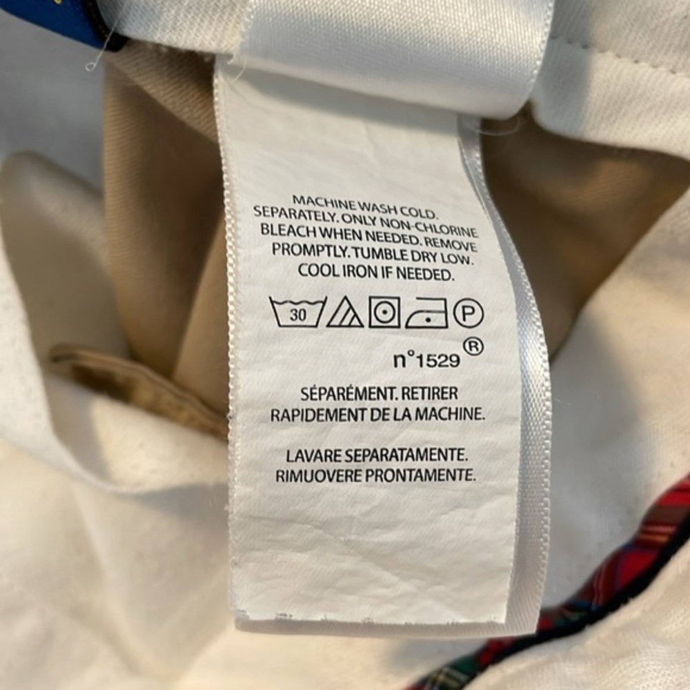 Polo Golf Ralph Lauren Cotton Twill with Stretch Khaki Tan Pants Size 34/32 - Picture 15 of 16